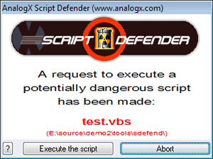Script Defender Screenshot